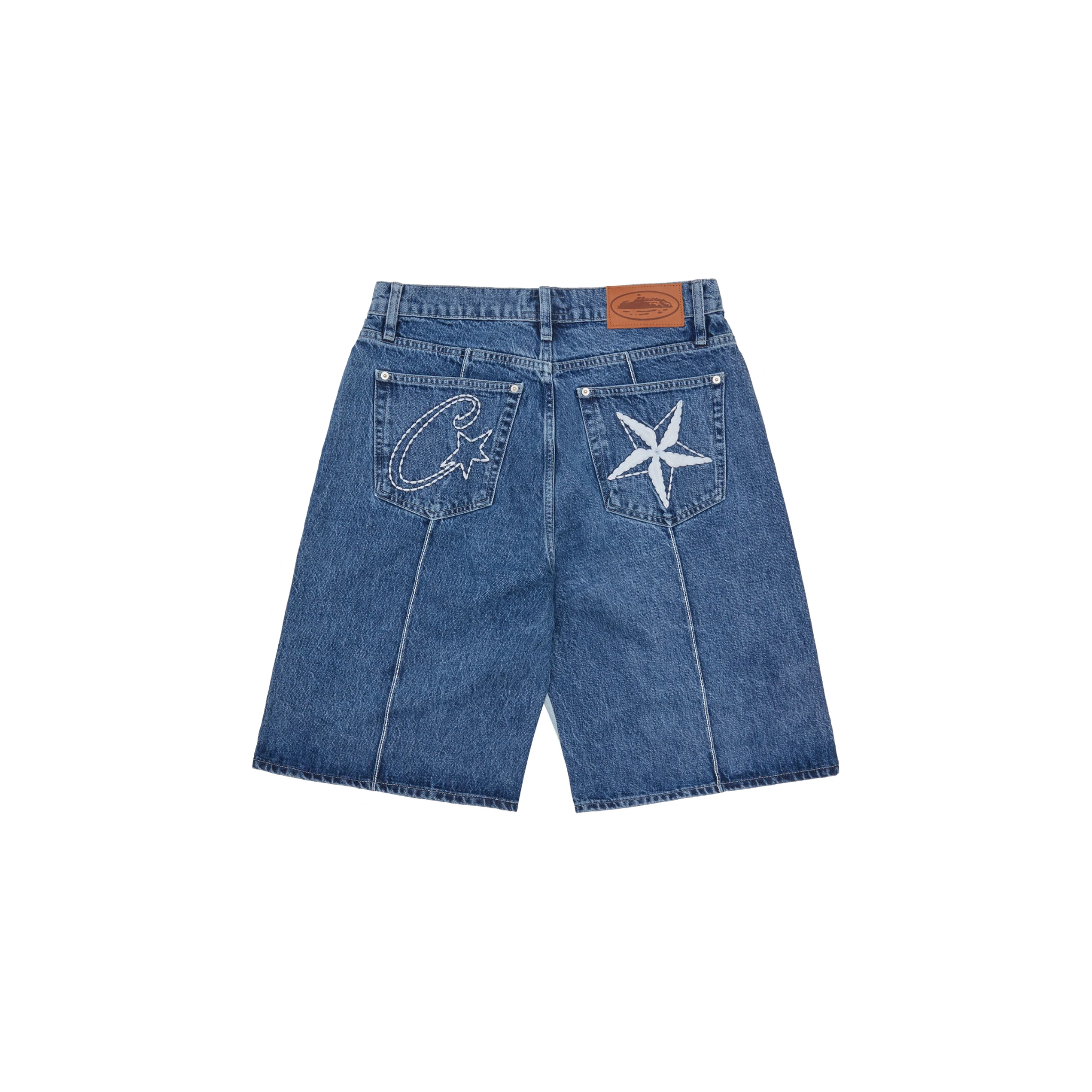 Corteiz C-Star Denim Shorts - Faded Blue – Lisabona Streetwear