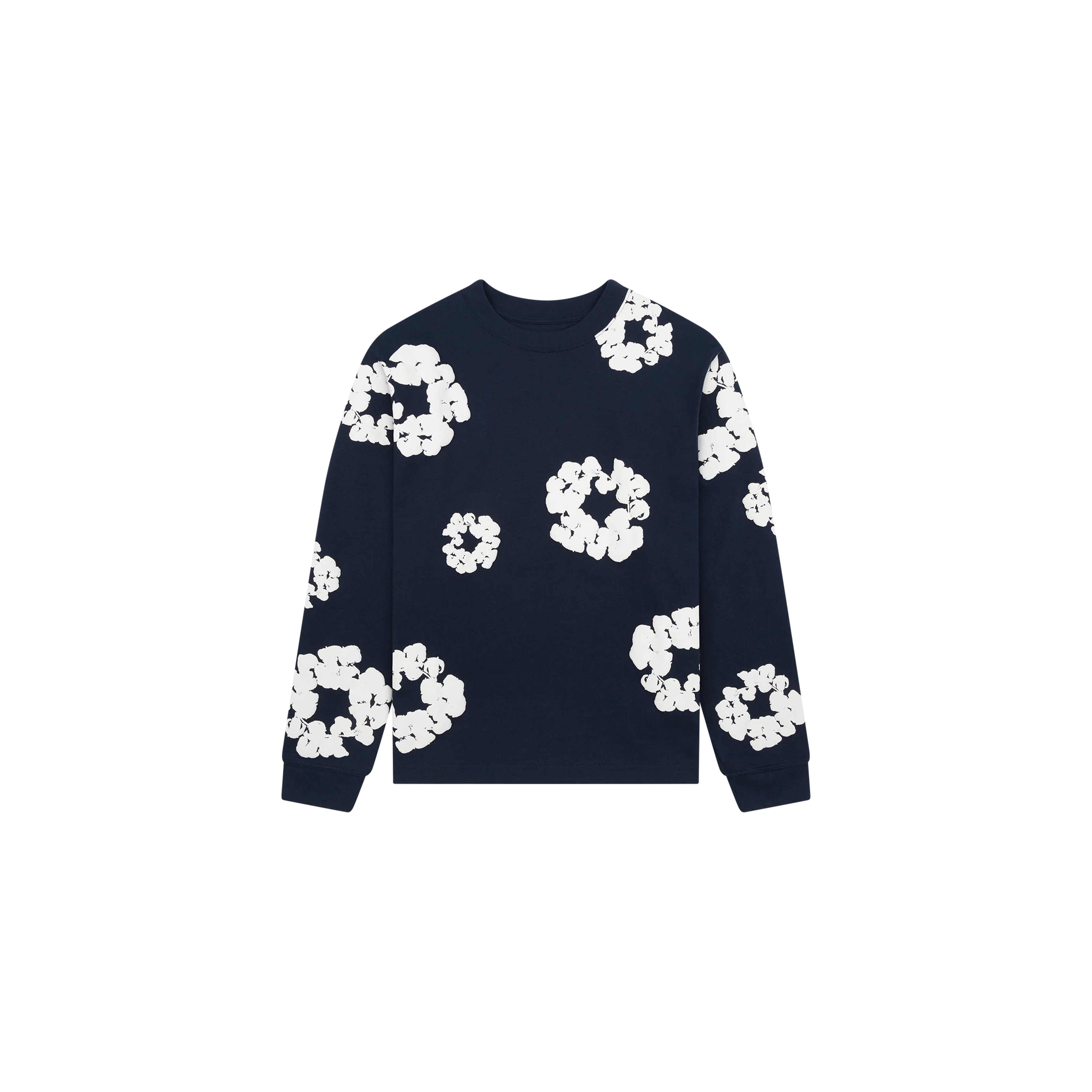 Denim Tears Long Sleeve Cotton Wreath - Navy Blue – Lisabona