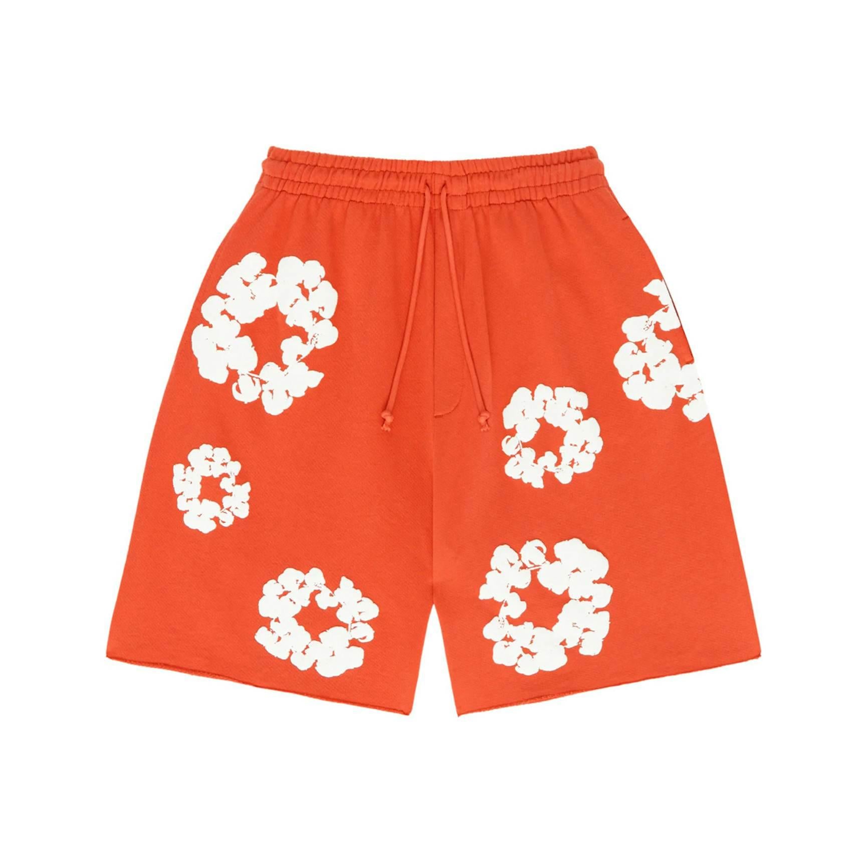 DENIM TEARS COTTON WREATH SHORTS ショーツ Denim Tears The Cotton Wreath Shorts - Orange – Lisabona Streetwear
