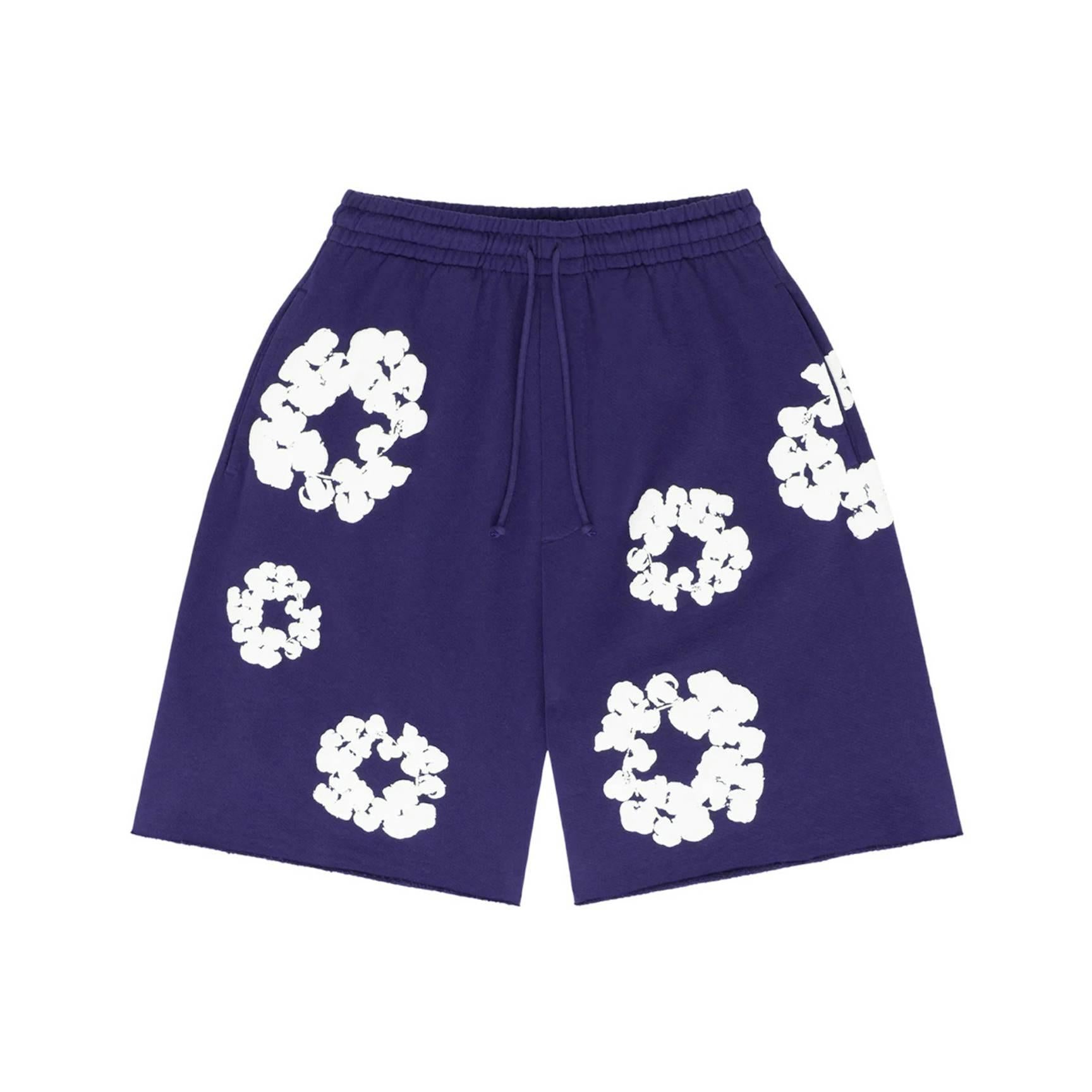 Denim Tears The Cotton Wreath Shorts - Purple – Lisabona Streetwear