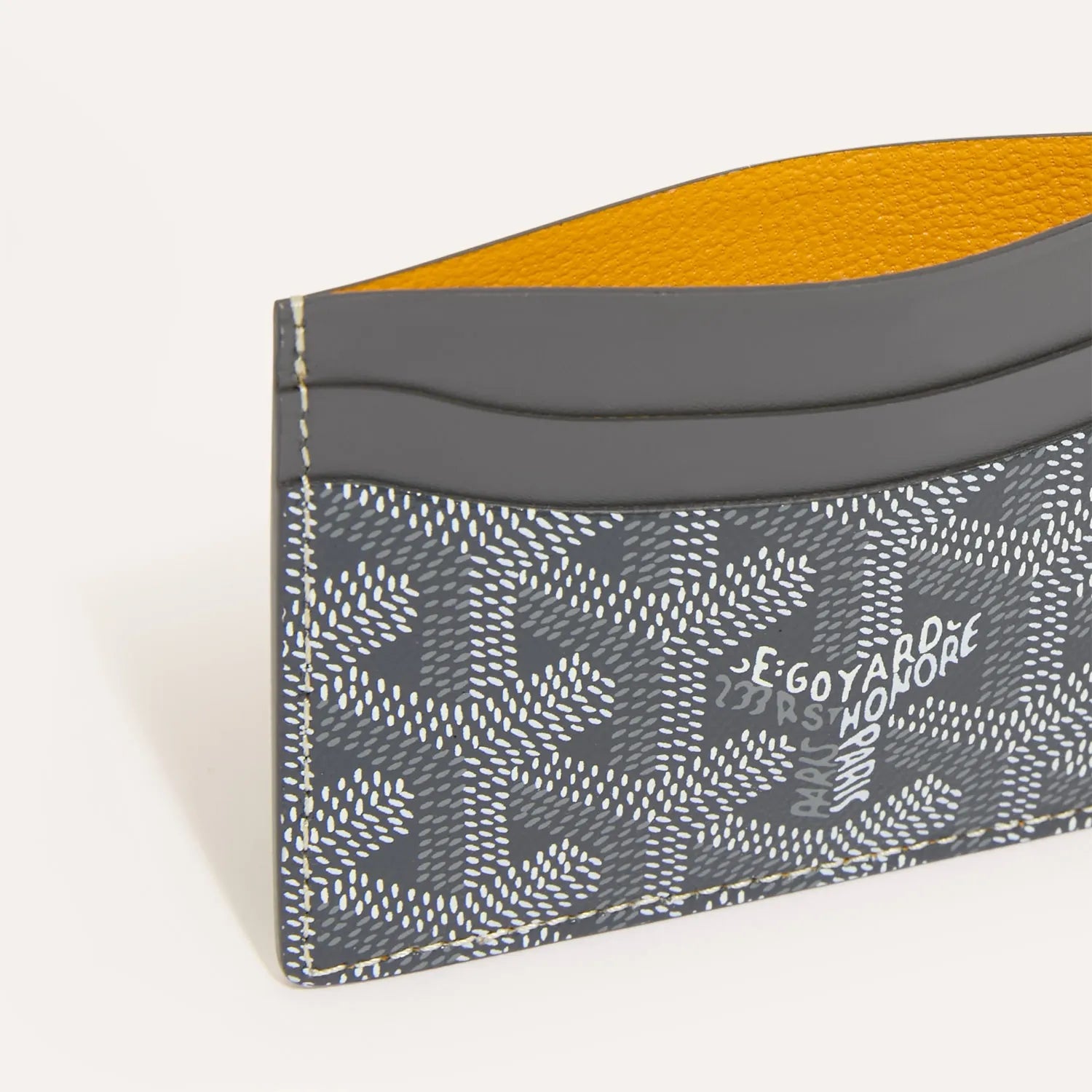 Goyard グレー/イエロー ケース Goyard Saint Sulpice Card Holder - Grey – Lisabona Streetwear