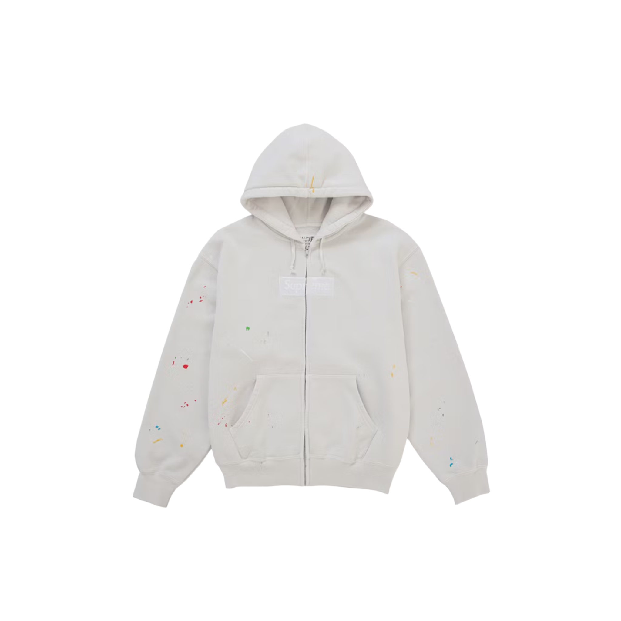 Supreme MM6 Maison Margiela Box Logo Zip Up Hooded Sweatshirt