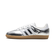 Adidas Samba OG - Silver Metallic Cracked Leather