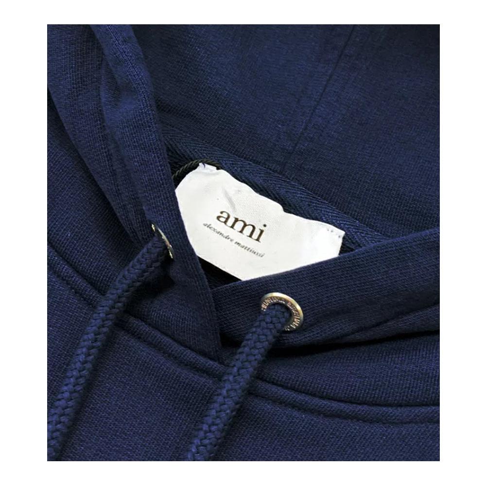 Ami Paris Classic Ami De Coeur Hoodie - Night Blue