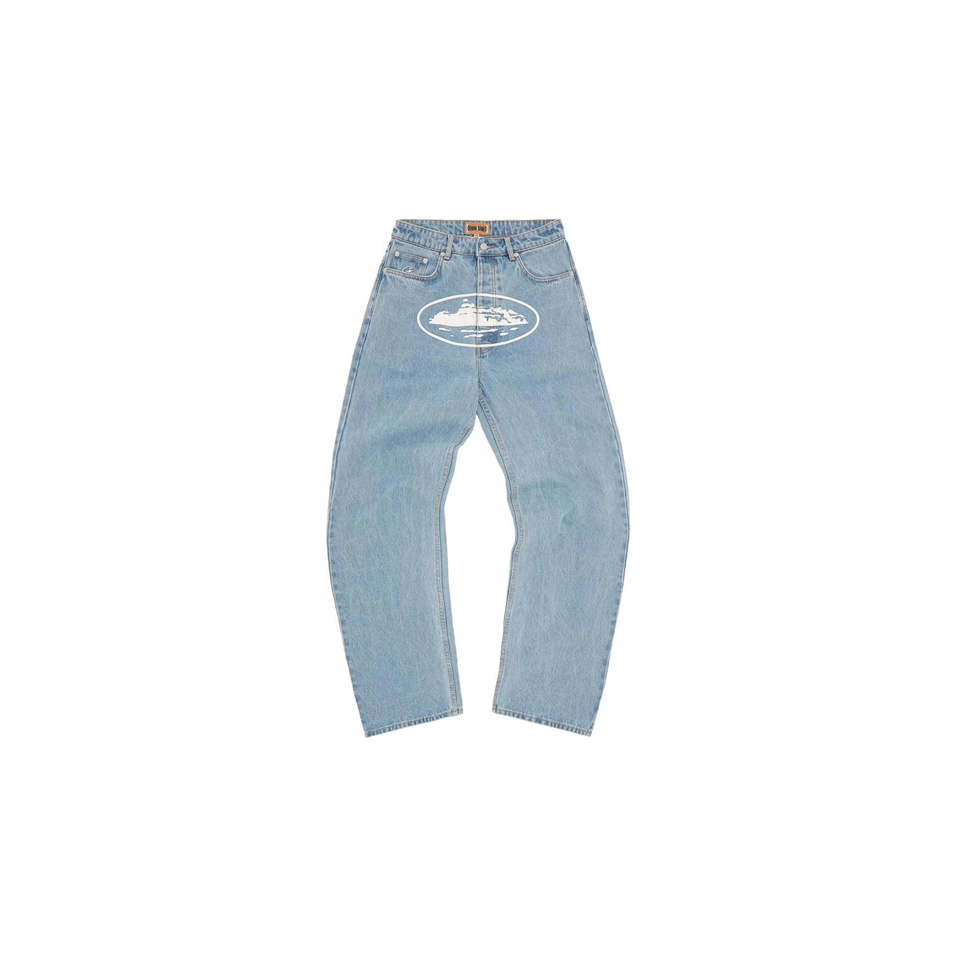 Corteiz Alcatraz Baggy Jeans - Washed Blue – Lisabona Streetwear