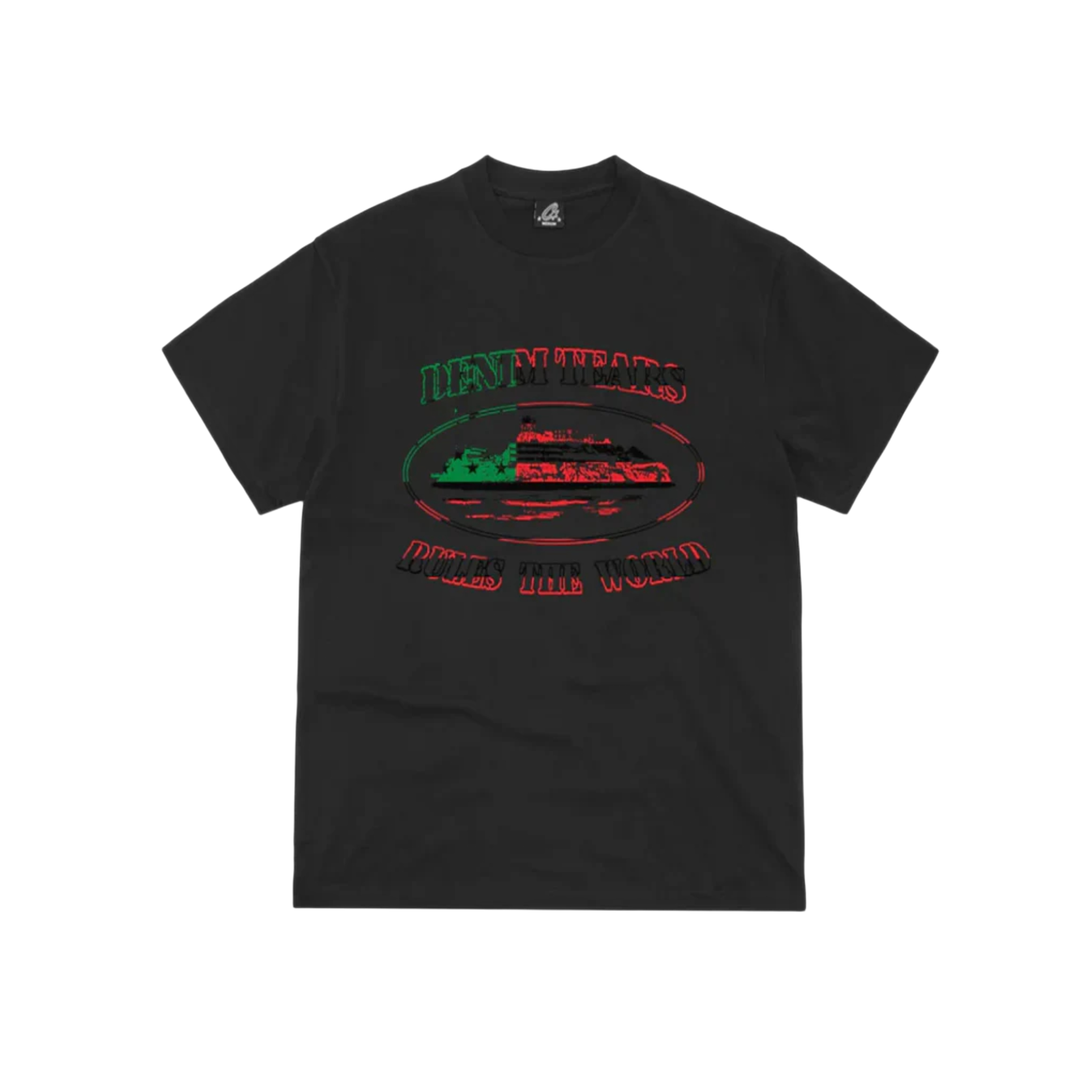 Corteiz x Denim Tears Cortears OG Alcatraz Tee - Black