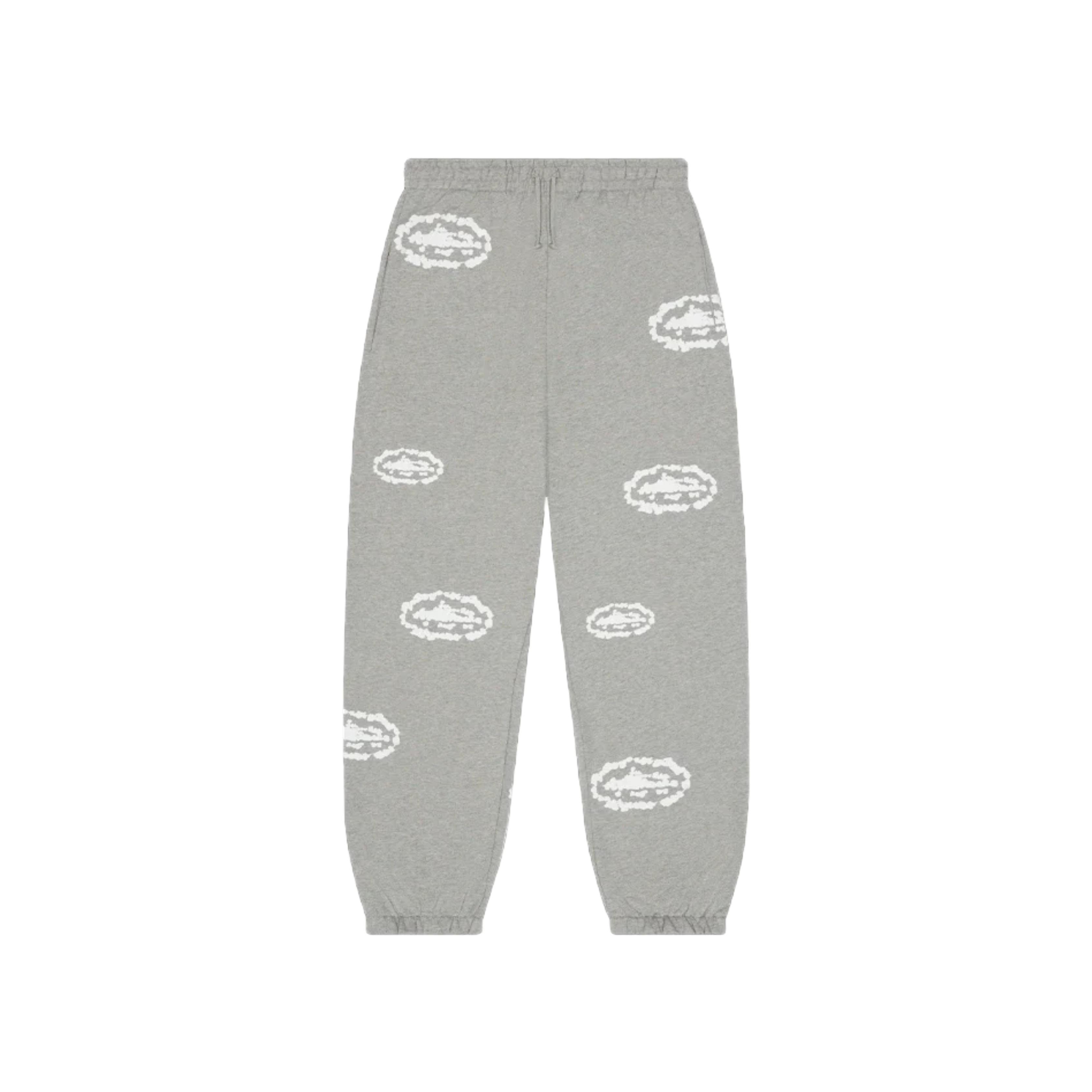 Corteiz x Denim Tears Island Wreath Sweatpants - Heather Grey