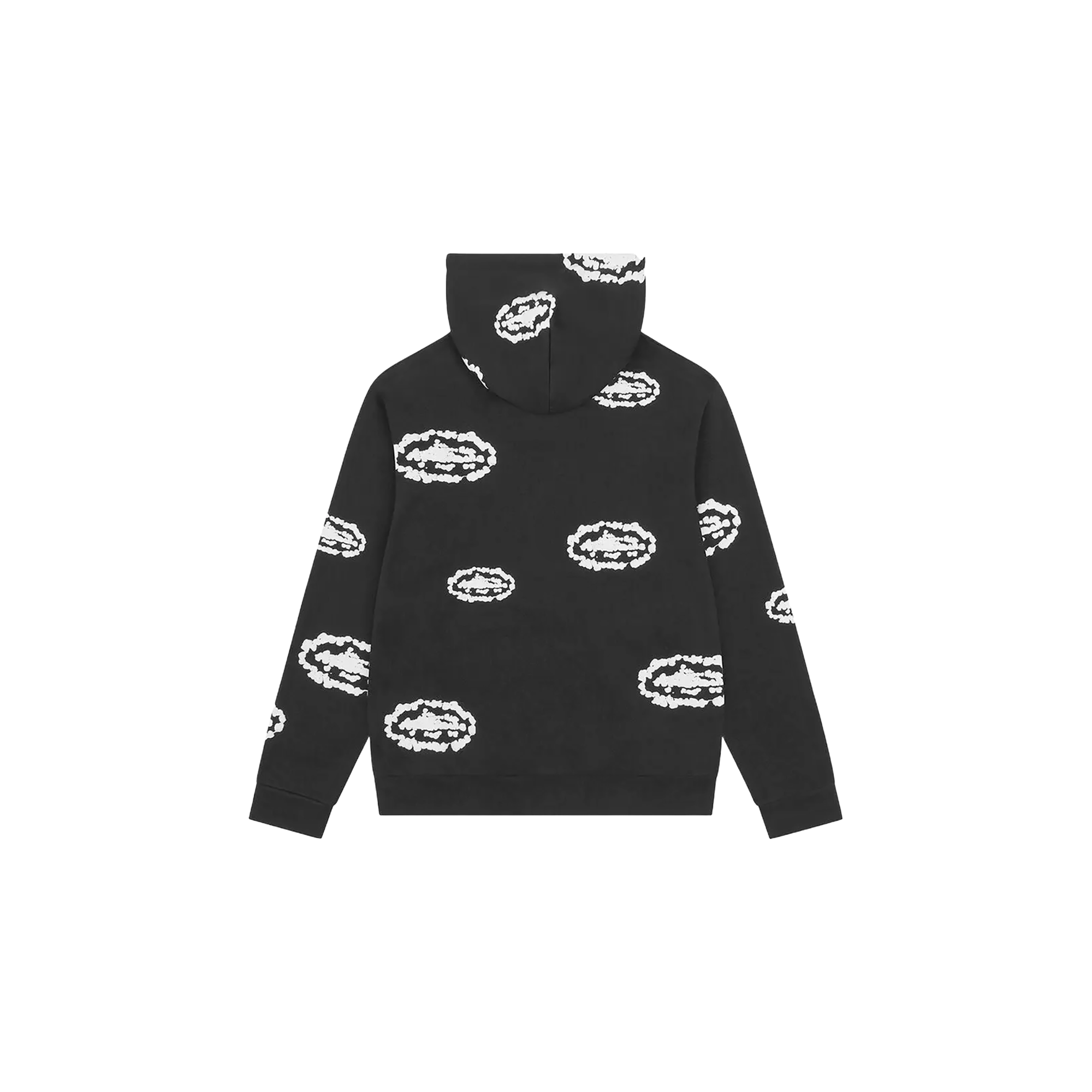 Corteiz x Denim Tears Island Wreath Zip Hoodie - Black