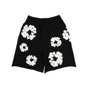 Denim Tears The Cotton Wreath Shorts - Black
