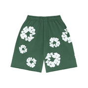 Denim Tears The Cotton Wreath Shorts - Green
