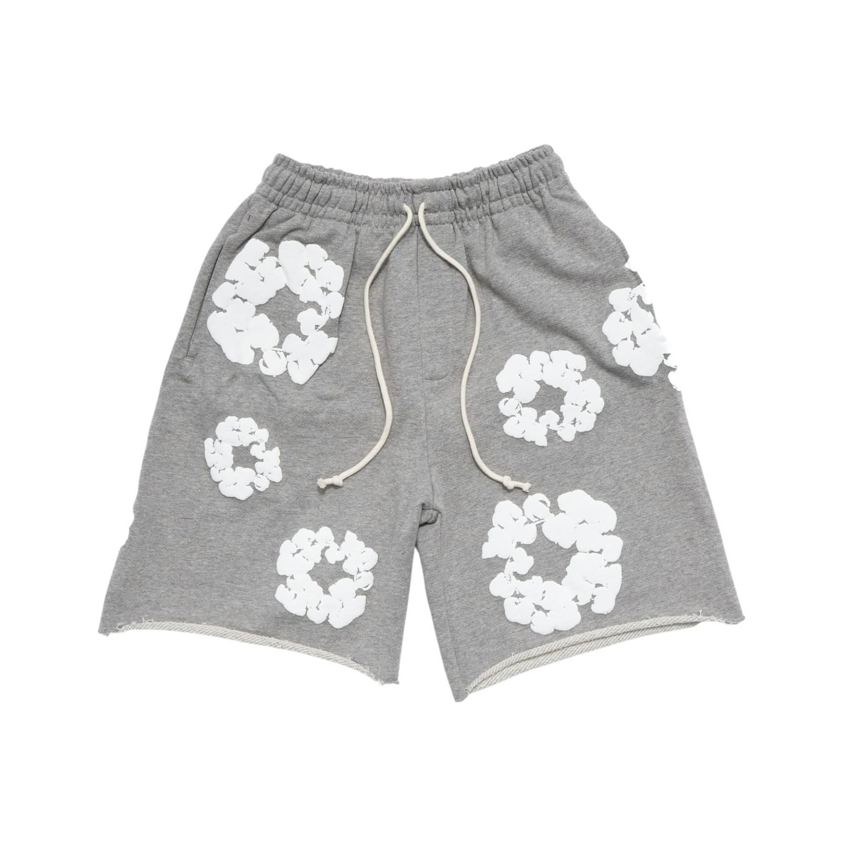 Denim Tears The Cotton Wreath Shorts - Grey