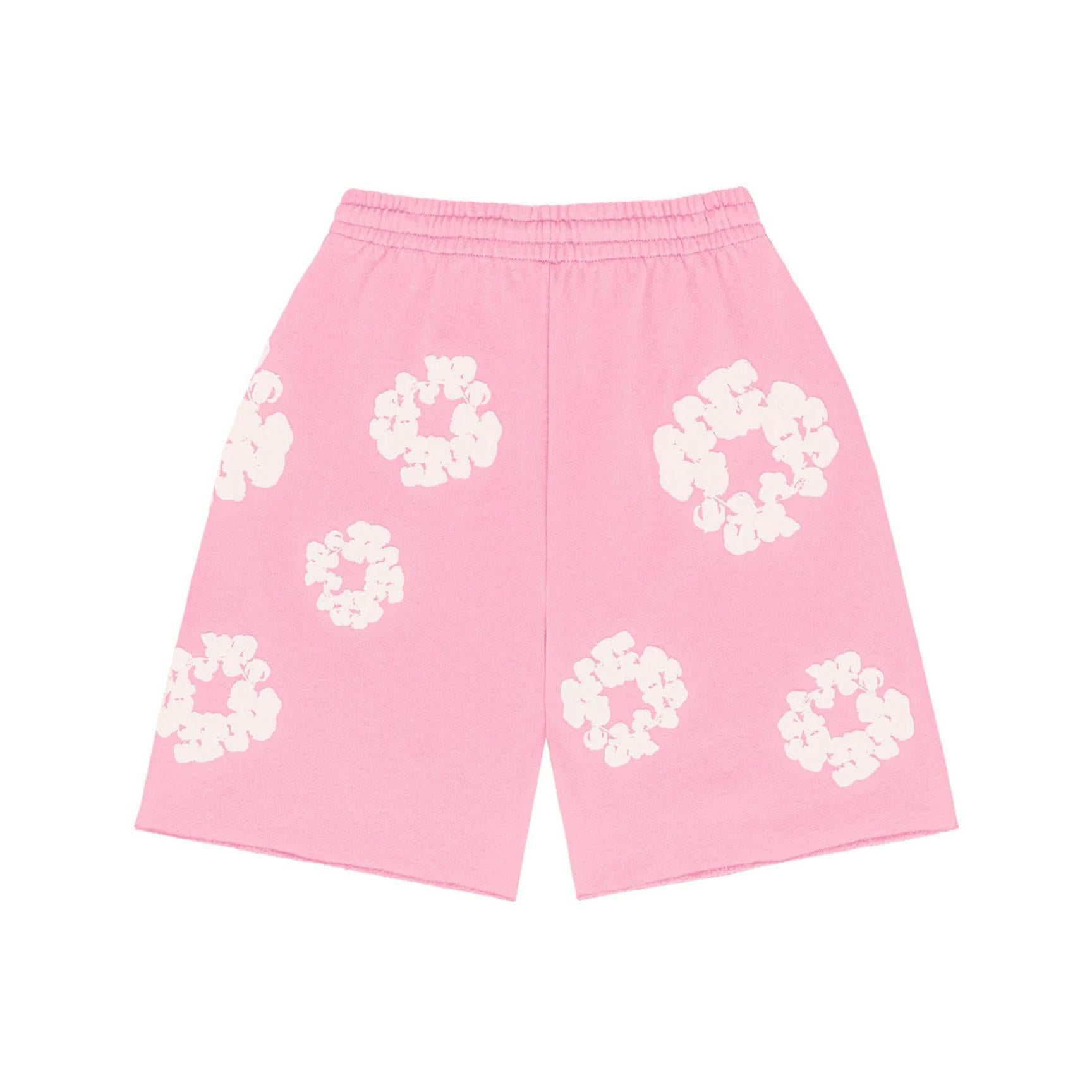 Denim Tears The Cotton Wreath ShortsPink