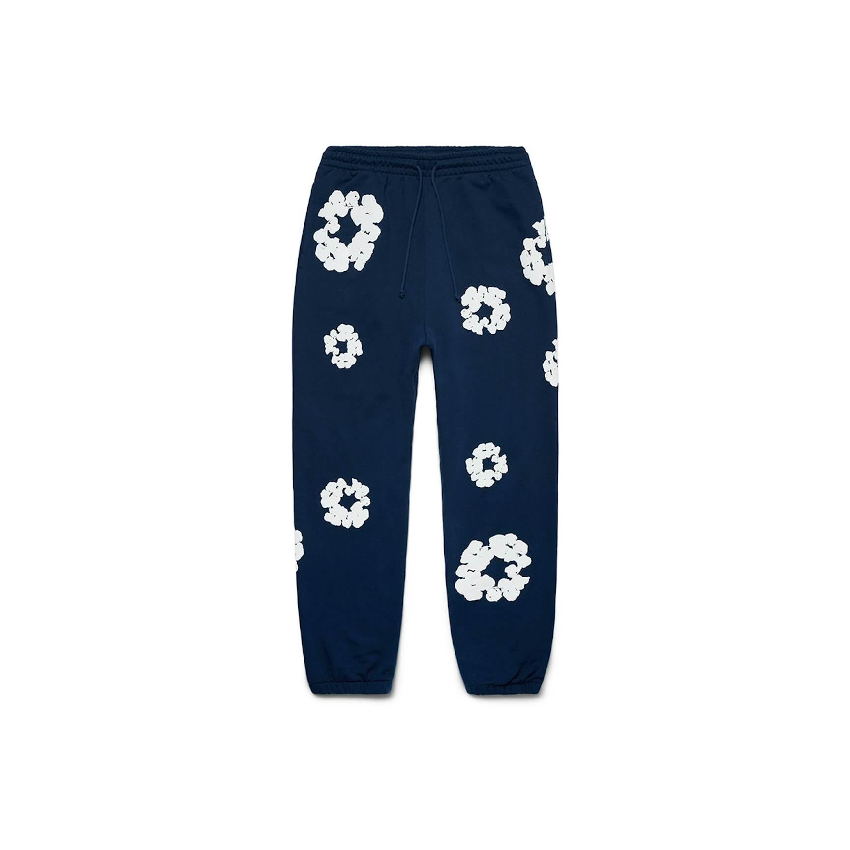 Denim Tears The Cotton Wreath Sweatpants - Navy