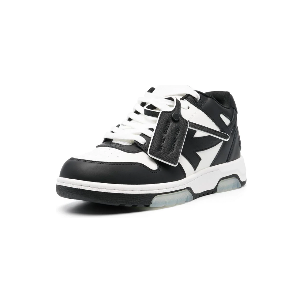 OFF-WHITE Out Of Office Low Tops - Black & White