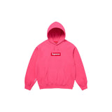 Supreme Box Logo Hooded Sweatshirt - Pink
