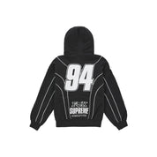 Supreme Fox Racing Zip Up Hooded Sweatshirt - Black