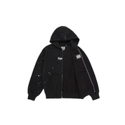 Supreme MM6 Maison Margiela Box Logo Zip Up Hooded Sweatshirt - Black