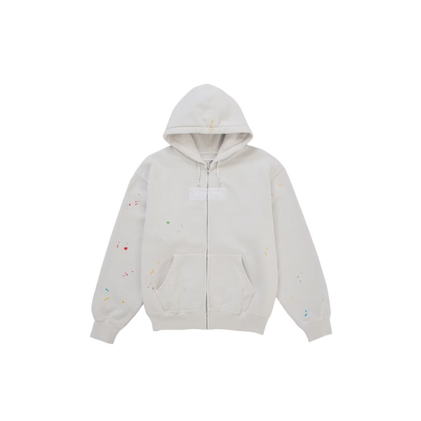 Supreme MM6 Maison Margiela Box Logo Zip Up Hooded Sweatshirt