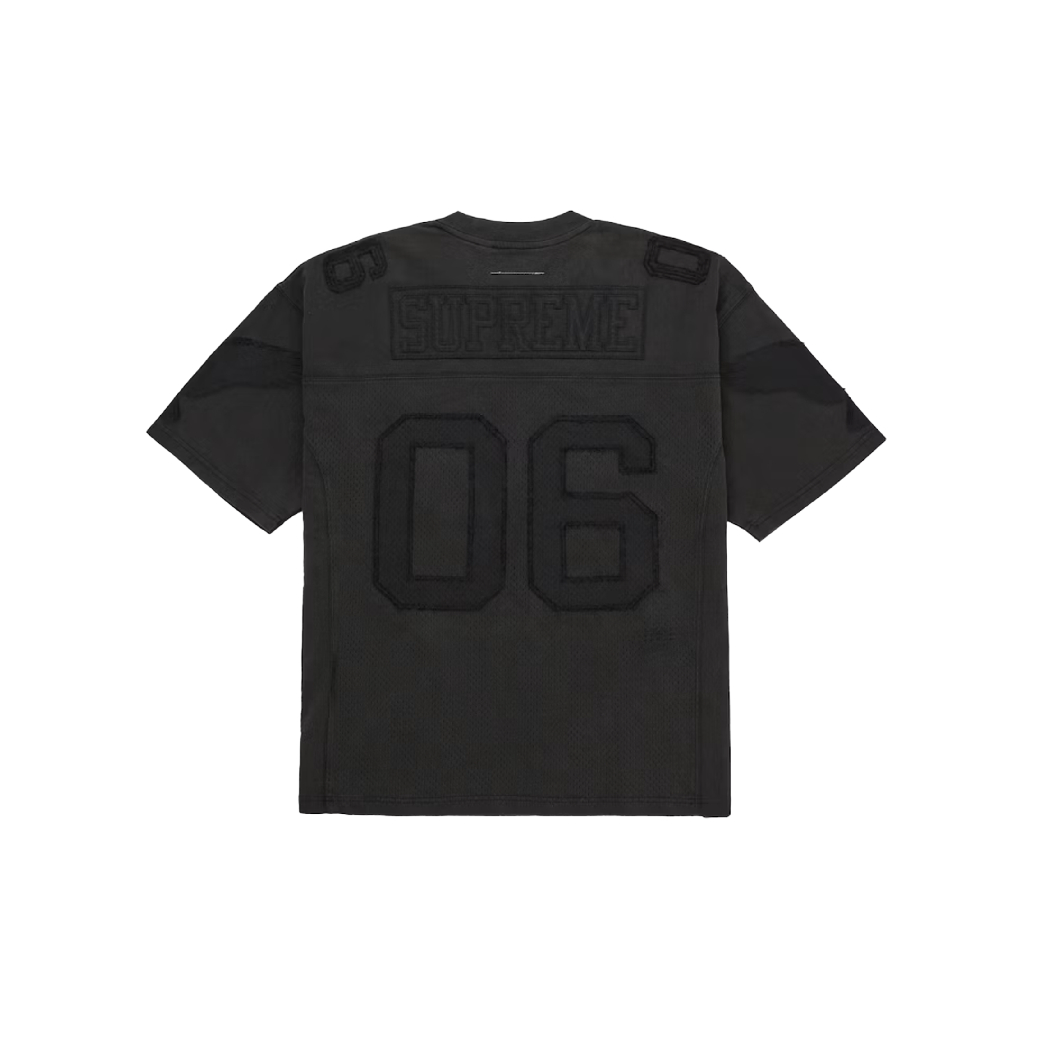 Supreme MM6 Maison Margiela Cotton Football Jersey - Black