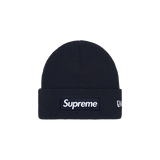 Supreme New Era Box Logo Beanie - Navy