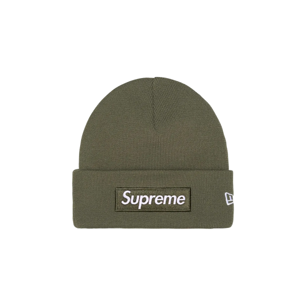 Supreme New Era Box Logo Beanie - Olive – Lisabona Streetwear