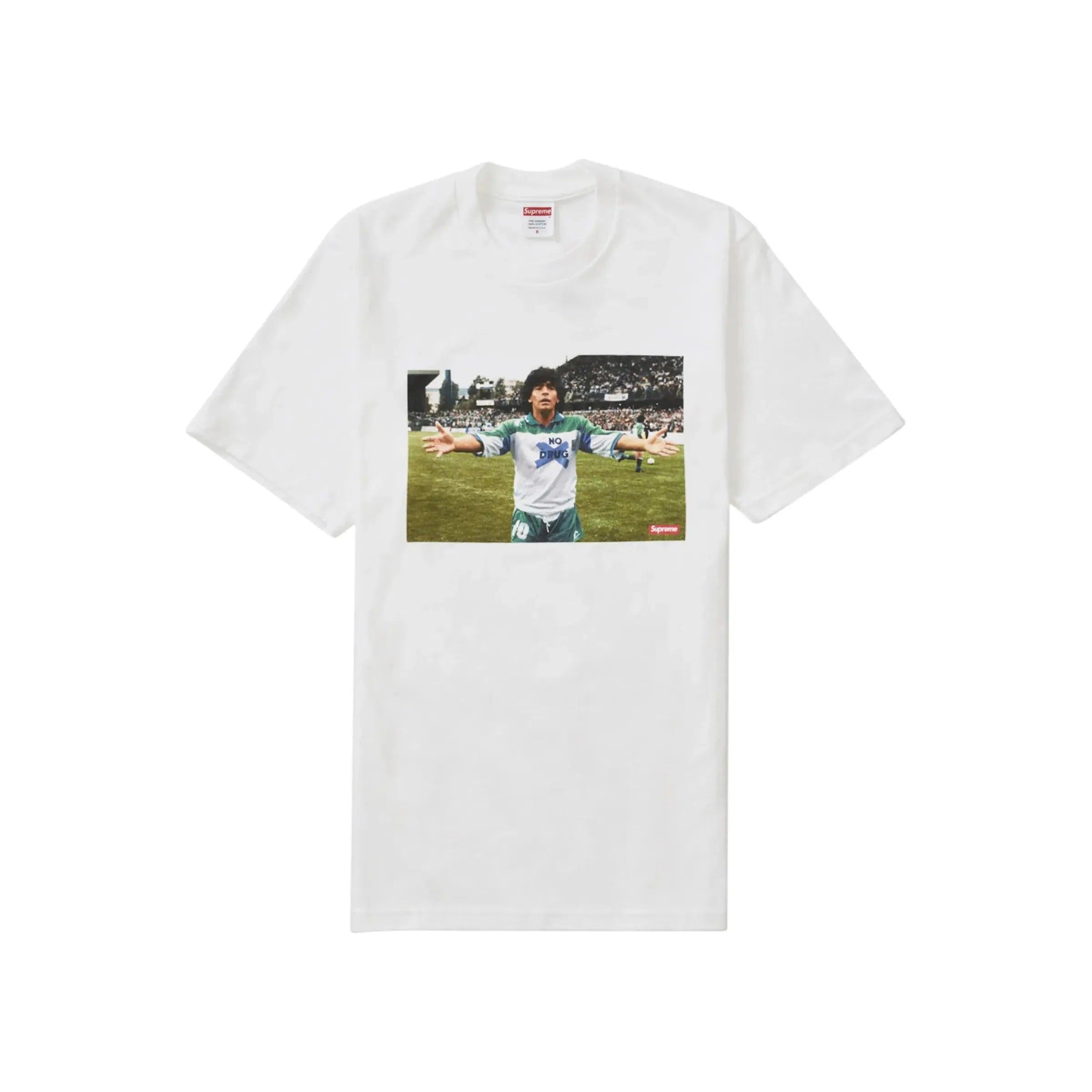 Supreme T-shirt - Maradona White