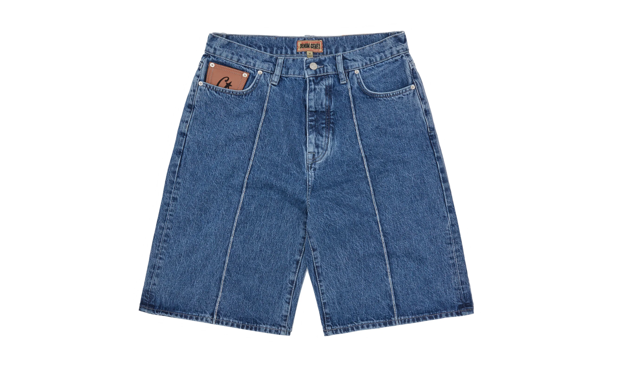 Corteiz C-Star Denim Shorts - Faded Blue