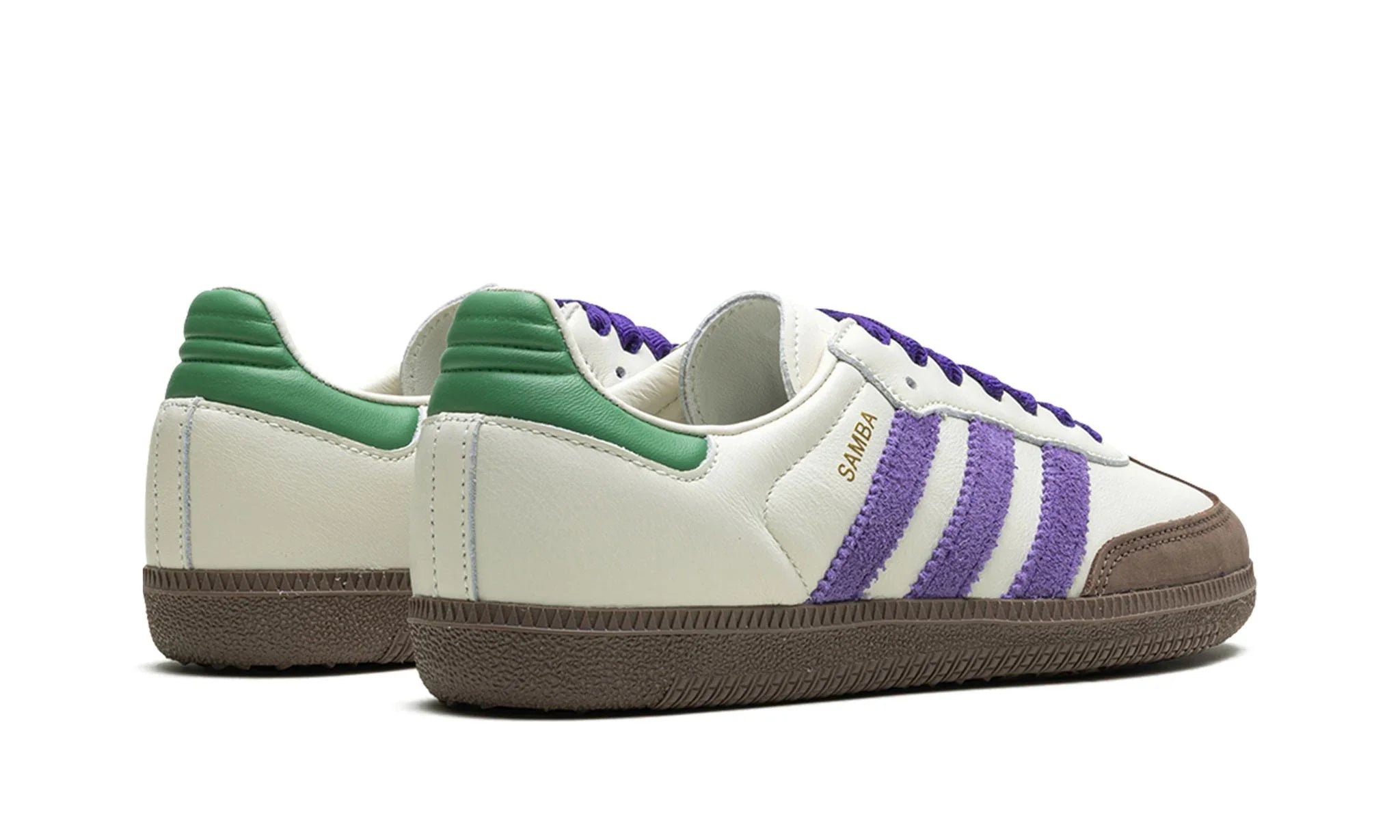 Adidas Samba OG - Off White Core Purple Green Brown